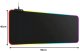 Podkładka gamingowa podświetlana rgb xxl 90x40 pod myszkę klawiaturę usb 8