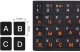 Naklejki nakładki nalepki na klawiaturę laptopa pc qwerty cyrlica 11x13mm 4