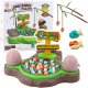 Gra Zręcznościowa Łowienie Dinozaurów Wędki Magnetyczne Dźwięki LEAN Toys 1