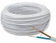 Przewód H03VV-F (OMY) 2X0,75mm2 NKT 160062000C0100 300/300V 100m biały 3