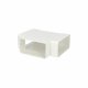 Ventilation tee PLASTIVENT, 60 x 204, branch angle 90deg, plastic, white, 838P 1