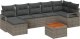 vidaXL 8-częściowy zestaw sof ogrodowych z poduszkami szary polirattan akacja 1