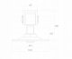 Zawias PSG 61.019 z szyldem 100x100x4mm - gwint M20 (regulowany) 1