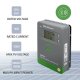 Ładowarka Qoltec Solarny regulator ładowania MPPT z czujnikiem temperatury 30A | 12V/24V | LCD | 2xUSB | Bluetooth | APP | GEL | LiFePO4 4