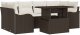 Zestaw sof ogrodowych vidaXL w 7 częściach z poduszkami brązowy polirattan 2