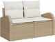 vidaXL 9-częściowy zestaw sof ogrodowych z poduszkami Beżowy Polirattan 4