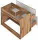 Szafka łazienkowa WOOD-01 z umywalką 80 cm z szufladami DĄB WOTAN 4