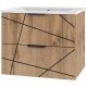 Szafka łazienkowa z umywalką 60 cm WOOD-02 z szufladami DĄB WOTAN 1