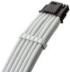 CableMod C-Series Pro ModMesh 12V-2x6-Kabel Sleeved 16-Pin do 2x 8-Pin dla Corsair Type 4 i 3 PSUs biały 60cm 2