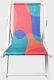 Leżak rozkładany COLOR FIESTA drewniany 42x58,5x52,5 cm biały MINI HOMLA 1