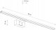 Kinkiet Nowodvorski Cezanne 10678 kinkiet lampa ścienna IP44 1x15W LED 4000K czarny 2