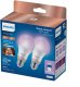 Philips Wiz Full Color Smart LED Bulb  E27  2 gab.  balta - Vieda spuldze 1