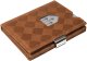 Exentri wallet, sand chess (brown) 2