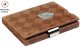 Exentri wallet, sand chess (brown) 3