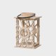 Lampion TRILIUM z drewna jodłowego naturalny 26 cm HOMLA 1