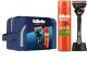 Rinkinys Gillette ProGlide: skustuvas + skustuvo galvutė, 1 vnt. + skutimosi gelis Fusion5, 200 ml + stovas + kosmetinė 1