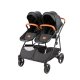 Universalus vežimėlis dvynukams BabyTrold Sibbi, Duo black 1