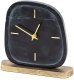 Zegar stołowy 24cm czarny metalowy  elegancki i kompaktowy 1
