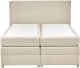 Łóżko kontynentalne z pojemnikami 160 x 200 cm beżowe MINISTER 5