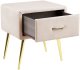 Szafka nocna FLAYAT Welur Jasnobeżowy 5