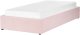 Łóżko z pojemnikiem Boucle DINAN 90 x 200 cm Pastelowy róż 6