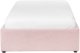 Łóżko z pojemnikiem Boucle DINAN 90 x 200 cm Pastelowy róż 7