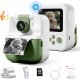 Aparat Natychmiastowy Dla Dzieci Cyfrowy Mp3 Gry Druk Telefon Obiektyw 180s / P02 Zielony 3