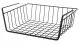 Metalowy podwieszany koszyk Czarny Organizer 1