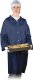 FLAB - Fartuch laboratoryjny - szary/stalowy - M-3XL - (jednorazowy) 3XL 4