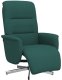 vidaXL Fotel rozkładany z podnóżkiem, ciemnozielony, tkanina 2