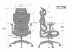 Fotel gamingowy Anda Seat X-Air Mega Size XL Mesh Gray 7