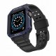 Pasek z etui ochronnym Protect Strap Band do Apple Watch 38 / 40 / 41 mm opaska obudowa pancerna - czarny, niebieski 1