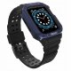 Pasek z etui ochronnym Protect Strap Band do Apple Watch 38 / 40 / 41 mm opaska obudowa pancerna - czarny, niebieski 2