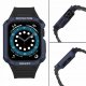Pasek z etui ochronnym Protect Strap Band do Apple Watch 38 / 40 / 41 mm opaska obudowa pancerna - czarny, niebieski 3