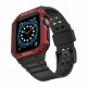 Pasek z etui ochronnym Protect Strap Band do Apple Watch 38 / 40 / 41 mm opaska obudowa pancerna - czarny, czerwony 1