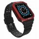 Pasek z etui ochronnym Protect Strap Band do Apple Watch 38 / 40 / 41 mm opaska obudowa pancerna - czarny, czerwony 2