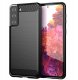 Carbon Case elastyczne etui pokrowiec Samsung Galaxy S21+ 5G (S21 Plus 5G) czarny 1
