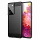 Carbon Case elastyczne etui pokrowiec Samsung Galaxy S21 Ultra 5G czarny 1