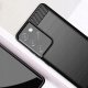 Carbon Case elastyczne etui pokrowiec Samsung Galaxy S21 Ultra 5G czarny 3