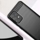 Carbon Case elastyczne etui pokrowiec Samsung Galaxy A72 4G czarny 3