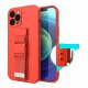 Rope case żelowe etui ze smyczą łańcuszkiem torebka smycz Samsung Galaxy S21 5G granatowy 4