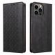 Magnet Strap Case etui do iPhone 13 Pro Max pokrowiec portfel + mini smycz zawieszka czarny 5