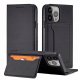 Magnet Card Case etui iPhone 14 Plus pokrowiec z klapką portfel podstawka czarne 13