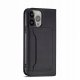 Magnet Card Case etui iPhone 14 Plus pokrowiec z klapką portfel podstawka czarne 3
