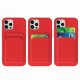 Card Case silikonowe etui portfel z kieszonką na kartę dokumenty do Samsung Galaxy A73 czarny 11
