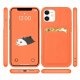 Card Case silikonowe etui portfel z kieszonką na kartę dokumenty do Samsung Galaxy A73 czarny 7