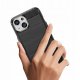 Elastyczne etui wzór karbon do iPhone 15 Plus Carbon Case - czarne 4