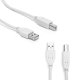 Kabel do drukarki USB 2.0 AM-BM 1,8 m szary 4