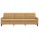 VidaXL Sofa 3-osobowa, brązowa, 210 cm, tapicerowana aksamitem 4