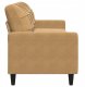 VidaXL Sofa 3-osobowa, brązowa, 210 cm, tapicerowana aksamitem 5